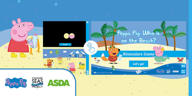 FREE! - Peppa Pig Colouring Pages, Cleaner Seas Project