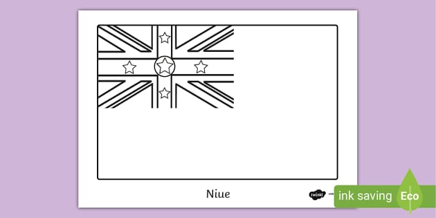 Niue Flag Colouring Sheet | Twinkl Colouring | Country Flags