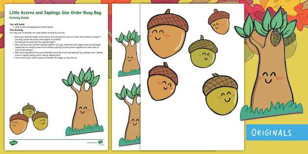 Little Acorns and Saplings Busy Bag Resource Pack for Parents