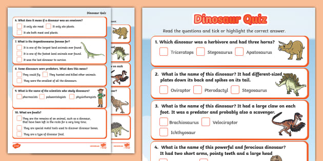 ks1 dinosaur homework