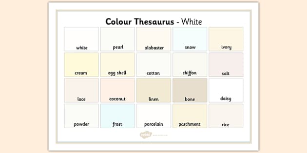 colour-thesaurus-word-mat-white-teacher-made-twinkl