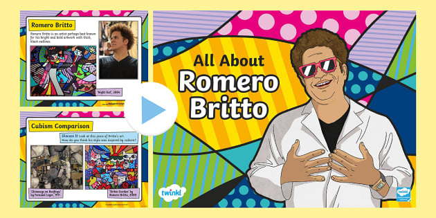 KS2 All About Romero Britto PowerPoint (teacher made)