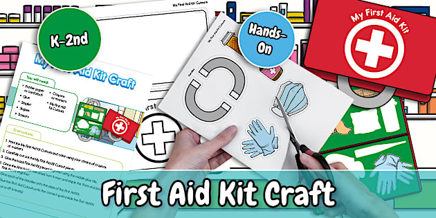 My First Aid Kit Craft (Teacher Made) Twinkl