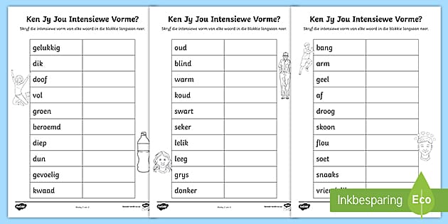 Intensiewe Vorme Aktiwiteit (teacher Made) - Twinkl