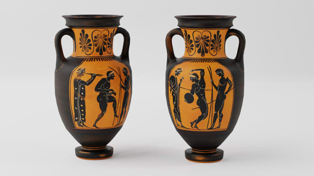 3d Model Ancient Greece Ancient Greek Amphora Twinkl