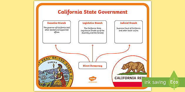 California State Government Poster (Hecho por educadores)