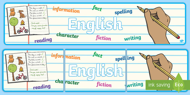 English Display Banner (teacher made) - Twinkl