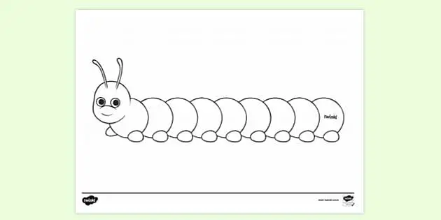 FREE! - Cartoon Caterpillar Colouring Page | Colouring Sheets