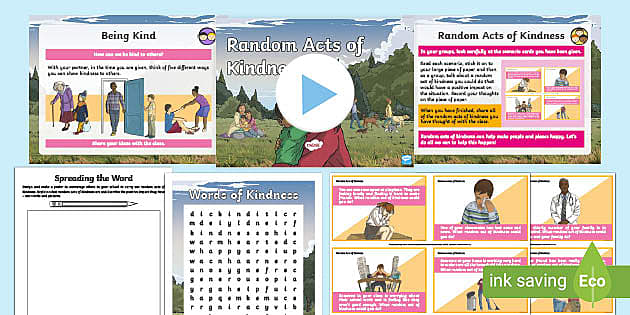 PSHE Kindness Activities Random Acts Of Kindness Lesson