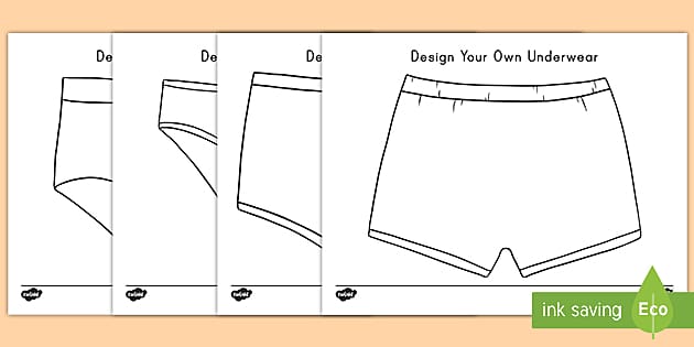 Design Your Own Underwear Coloring Sheets (teacher made)