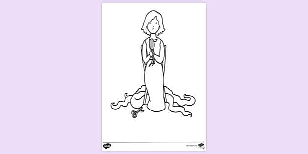 Rapunzel With Short Hair Colouring Page Colouring Sheets   T Tp 2663536 Rapunzel With Short Hair Colouring Page Ver 1 