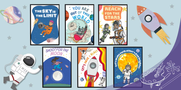 Inspirational Space Themed Poster Pack (Teacher-Made)