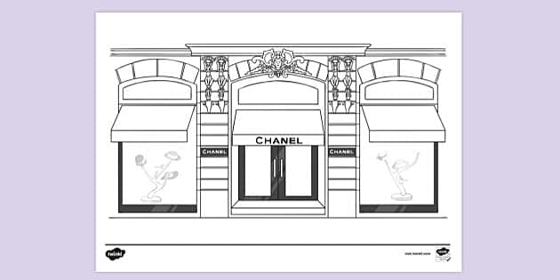 FREE! - Coco Chanel's Hat Shop Colouring Sheet