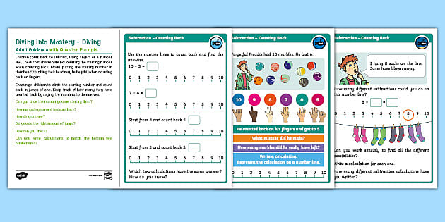 👉 White Rose Maths Supporting Year 1 Subtraction Counting Back