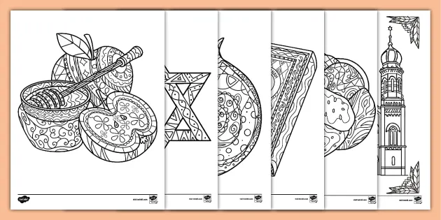 rosh hosanna coloring pages