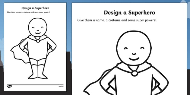 Create Your own superhero - Kids Clique