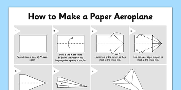 How to Make a Paper Aeroplane - how to make a paper aeroplane