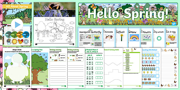 Hello Spring Resource Pack (teacher made) - Twinkl