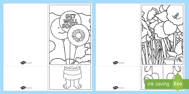 Free Printable Get Well Cards To Color For Theachers