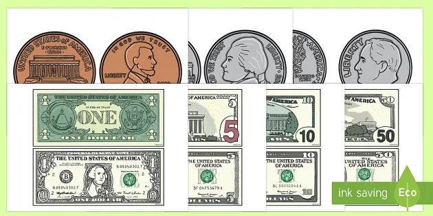 Full Size Money Stickers Money Dollar Bills Cash US Currency