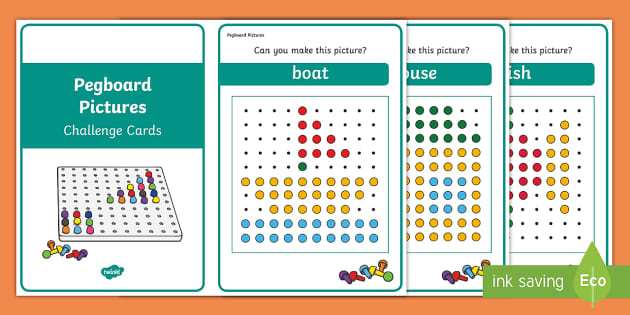 Geoboard Challenge Cards - 2D Shapes (Teacher-Made) - Twinkl