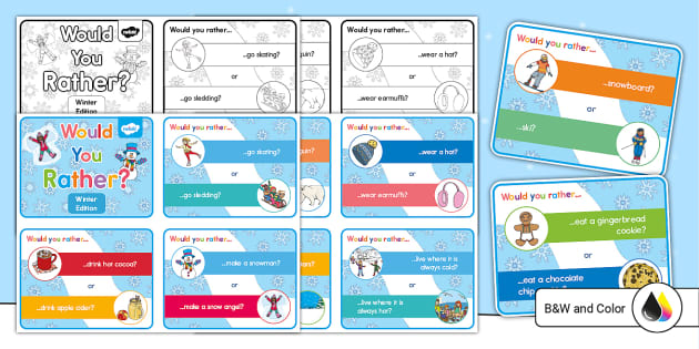 New Year's Eve Would You Rather Questions Printable