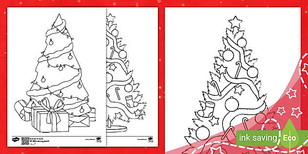 Kawaii Christmas Colouring Page - Kate Hadfield Designs