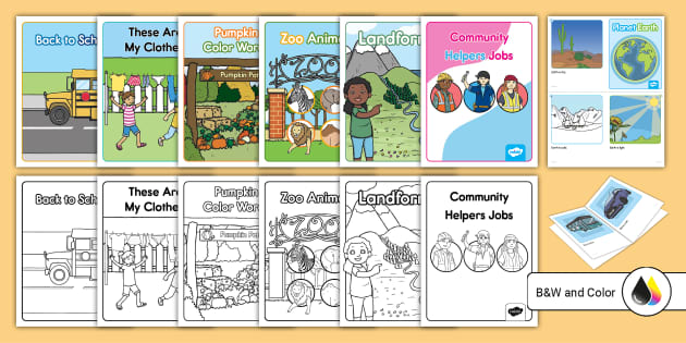 Early Emergent Reader Printable Books for Kids - Twinkl USA