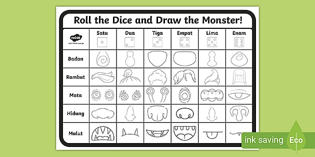 Drawing Games for Kids : Roll the Dice Drawing Game - How to Draw