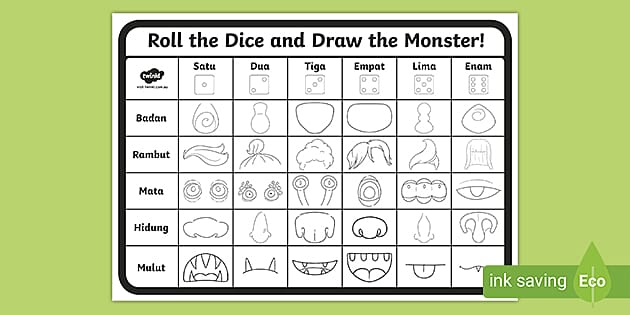 Roll & Draw A Monster - w/ FREE Game Printable! – SupplyMe