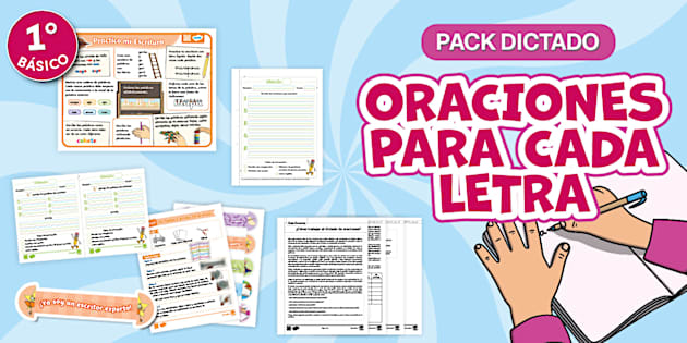 Basic Visual Perception Pack Dictado: Oraciones para cada Letra - 1° Básico