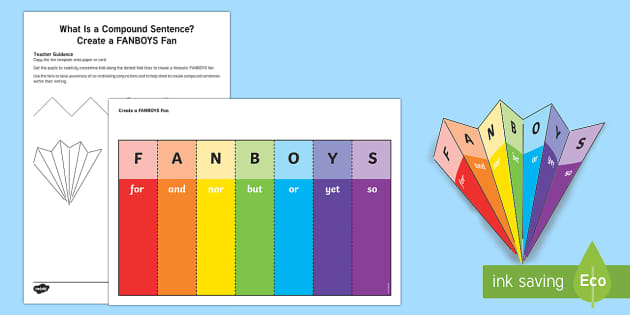 Compound Sentence Writing using FANBOYS (Coordinating Conjunctions) POSTER