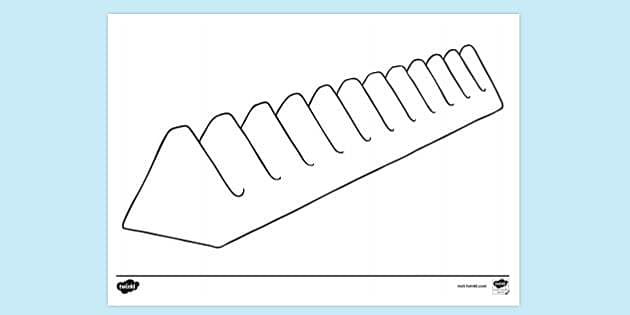 Triangular Prism Chocolate Bar Colouring Sheet - Twinkl