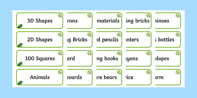 FREE! - Frog Themed Editable Classroom Resource Labels