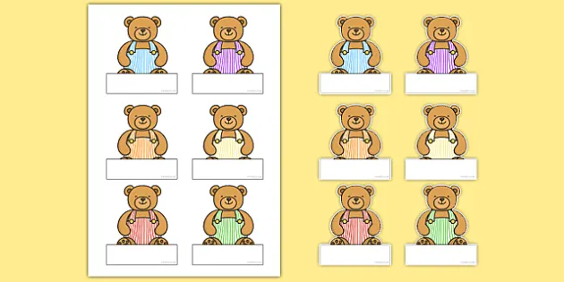 Editable Teddy Bear (Teacher-Made) - Twinkl