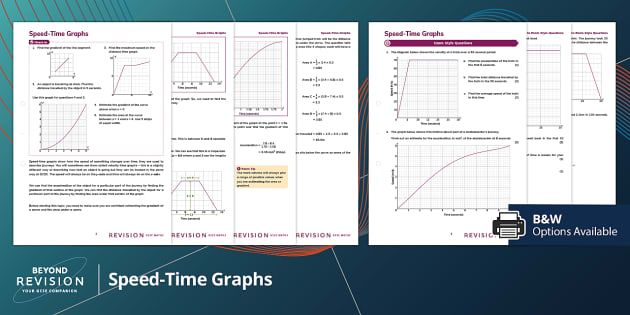 Distance Time Graph Worksheet - With Answer Key Math Twinkl