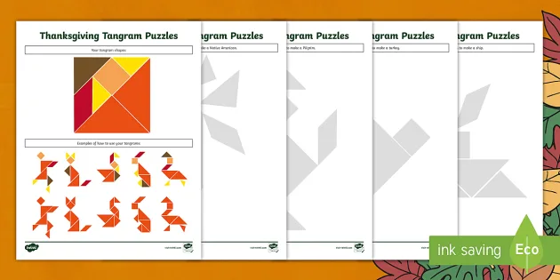 Thanksgiving Tangrams | Kindergarten Resource | Twinkl USA