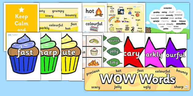 Wow Words Resource Pack - Wow Word Mat & More - English