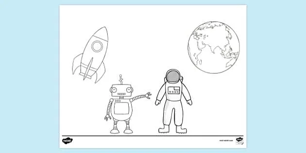 Space Colouring Page | Colouring Sheets