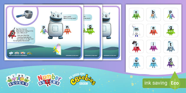 FREE! - Big Tum's Missing Sounds CVC Word Activity - Twinkl