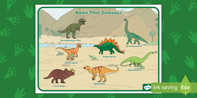 Name That Dinosaur Word Mat | Twinkl (teacher made) - Twinkl