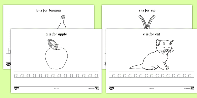 Alphabet Lore Handwriting Practice, Writing Letters Tracing Worksheets