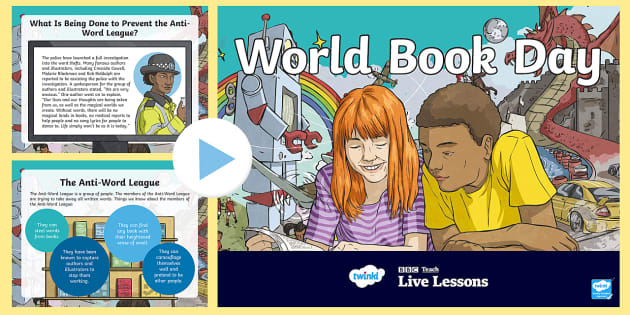 BBC Teach Live Lesson World Book Day Second Level PowerPoint