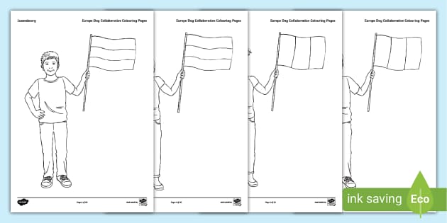 Europe Day (Collaborative Colouring Page) (Teacher-Made)