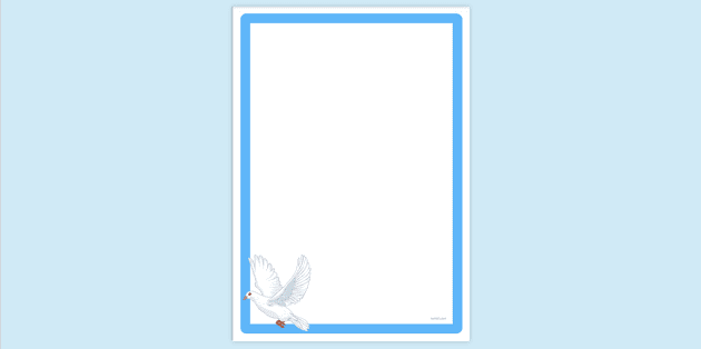 FREE! - Simple Blank Printable Bird Page Border | Page Borders