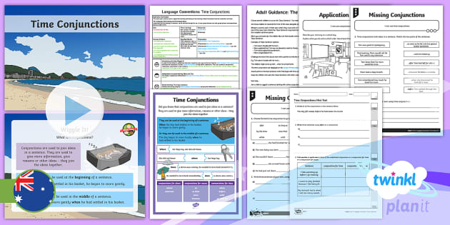 time-conjunctions-year-4-lesson-pack-twinkl-planit-english