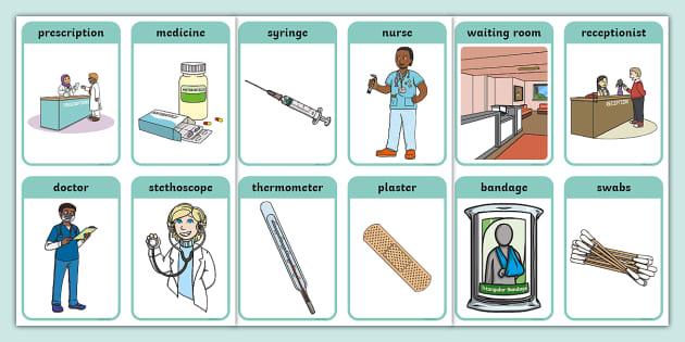 Doctor's Surgery Flash Cards - ESL Role Play Resources