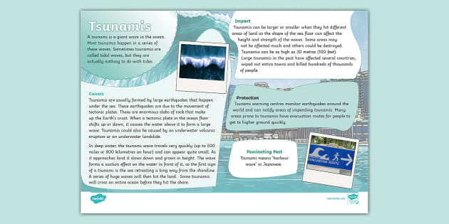 Tsunami video ks2