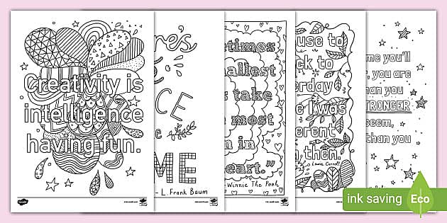 Inspirational Quotes Coloring Pages 50 Depression, Anxiety, Motivational  Quotes Coloring Pages for Adults Digital Download Printable 