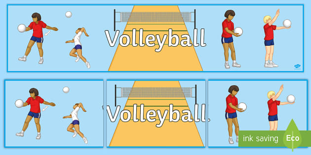 Volleyball Display Banner (Teacher-Made) - Twinkl